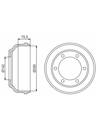 BOSCH 0986477195 | Kampana (Ad) 00-Transit | 2 Adet