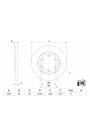 BOSCH 0986479D43 | Disk Arka (Ad) 14-Transit Çift Teker | 2 Adet
