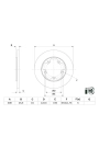 BOSCH 0986479F44 | Disk Arka (Ad) 14-Transit 2.2Tdci Kaplamalı | 2 Adet