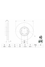 BOSCH 0986479D40 | Disk On (Ad) 13-Transit.Custom 2.2Tdci | 2 Adet