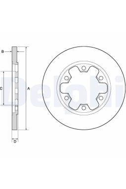 DELPHI BG4680C | Ford Transit  Fren Diski Arka  V363 DELPHİ Marka