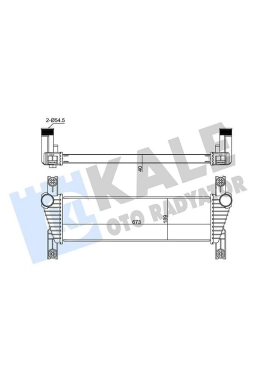 KALE 352325 |Ford Ranger 2011-2020 Model Arası 2.2TDCI Turbo Radyatörü Intercooler Klimalı / Klimasız
