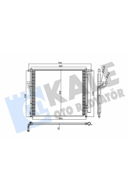 KALE 358230 | Klima Radyatörü Ford Ranger 2011-2020 Model Arası 2,2 TDCI