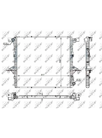NRF 59145 | Motor Su Radyatörü Amarok 10-2.0 TDI Cnfb Cdca Csha