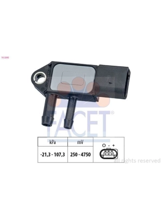 FACET 10.3265 | Fark Basınç Sensörü Parııkul Filtresi Aktif Karbon Caddy Golf VI VII Jetta Polo A1 A3 A4 A6 Ibiza