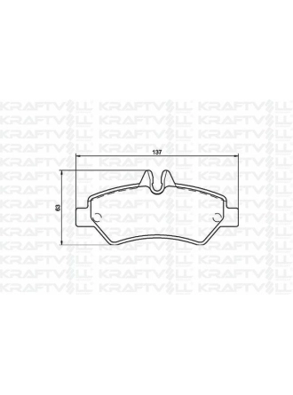 KRAFTVOLL 07010040 | Fren Balatası Arka Sprinter 906 06-Crafter 06-16