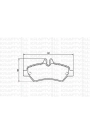 KRAFTVOLL 07010040 | Fren Balatası Arka Sprinter 906 06-Crafter 06-16