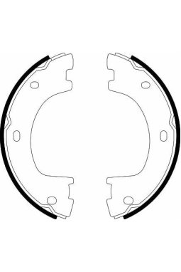 HELLA PAGİD 8DA355050-071 | El Fren Balatası-Kampana 172mm- (VW Crafter 06-16 Mercedes Sprinter 06-16)