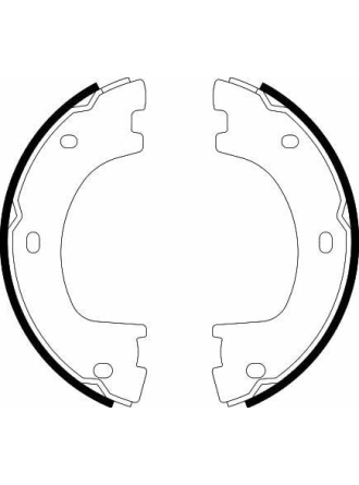 HELLA PAGİD 8DA355050-071 | El Fren Balatası-Kampana 172mm- (VW Crafter 06-16 Mercedes Sprinter 06-16)