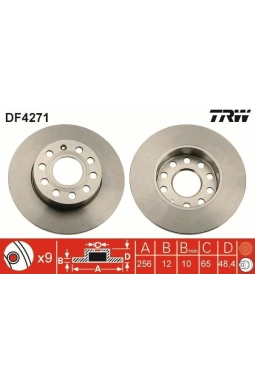 TRW DF4271 | Disk Arka 04-Golf.5-Jetta-Caddy.3-A3 | 1 Adet