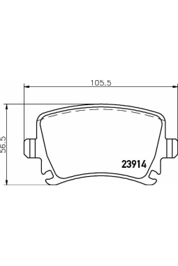 HELLA PAGİD 8DB355010-601 | Fren Balatası Audi, Seat, Skoda, VW A3 (8P1) , A3 Sportback (8Pa) , A4 (8Ec, B7) , A4 Avant (8Ed, B7) ,