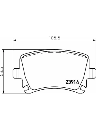 HELLA PAGİD 8DB355010-601 | Fren Balatası Audi, Seat, Skoda, VW A3 (8P1) , A3 Sportback (8Pa) , A4 (8Ec, B7) , A4 Avant (8Ed, B7) ,