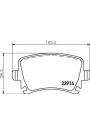 HELLA PAGİD 8DB355010-601 | Fren Balatası Audi, Seat, Skoda, VW A3 (8P1) , A3 Sportback (8Pa) , A4 (8Ec, B7) , A4 Avant (8Ed, B7) ,