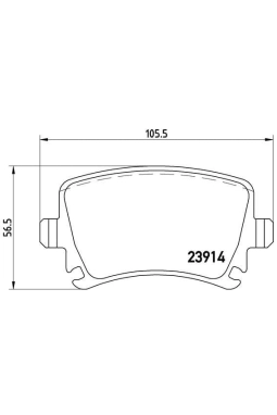 BREMBO P85095 | Fren Balatası-Kablosuz-(VW Caddy 04-11 Golf 04-14 Audi A3 04-13 Seat Leon 06-13)