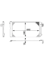 MAHLE AC672000S | Klima Radyatörü (Kondenser) 03-10 T.Porter.T5