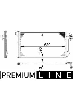 MAHLE AC672000P | Klima Radyatörü (Kondenser) 03-10 T.Porter.T5