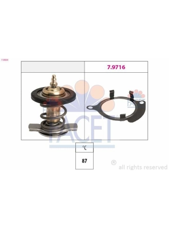 FACET 7.8820 | Termostat (87°) Touareg Transporter T5 3,2 V6 2.5 TDI 03 > 09