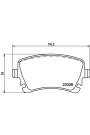 HELLA PAGİD 8DB355011-531 | Fren Balatası VW Multıvan V (7Hm, 7Hn, 7Hf, 7Ef, 7Em, 7En) , Multıvan VI (Sgf, Sgm, Sgn) , Transporter