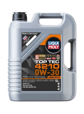 LIQUI MOLY 21605 | 0W-30 VW Motor Yağı Tam Sentetik TOP TEC 4210 5 Litre (21605)