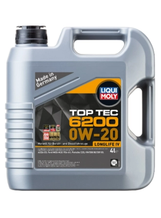 LIQUI MOLY 0W20 Motor Yağı Top Tec 6200 4 Litre (20788)