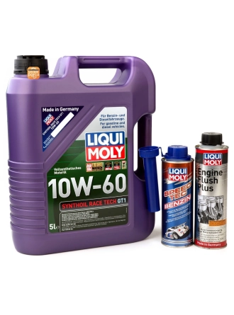 Liqui Moly Benzinli Performance Set / Synthoil Race Tech Gt1 10W60 5 Litre / Speed Tec Performans Arttırıcı Benzin Katkısı 250 ml / Ceratec 300 Ml