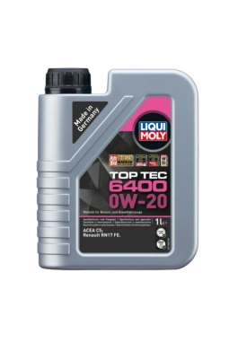 LIQUI MOLY Top Tec 6400 0W20 Motor Yağı 1 Litre (21584)