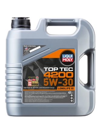 LIQUI MOLY 3715 | 5W30 Motor Yağı Tam Sentetik Top Tec 4200 4 Litre (3715)