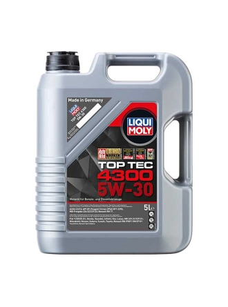 LIQUI MOLY 2324 | Top Tec 4300 5W-30 5 Litre Motor Yağı (2324) RN 17 Onaylı