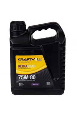 KRAFTVOLL 75W803LT | Şanzıman ve Direksiyon Yağı 75w80 3 LT Kırmızı Renk ATF 3