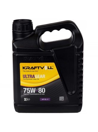 KRAFTVOLL 75W803LT | Şanzıman ve Direksiyon Yağı 75w80 3 LT Kırmızı Renk ATF 3