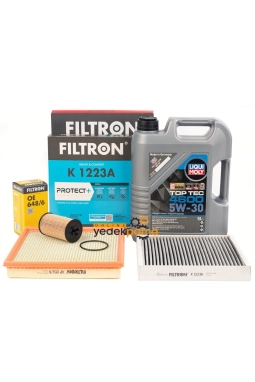 Opel Astra J 1.6 Benzinli (A16XER-B16XER) Filtron Periyodik Bakım Seti  - Liqui Moly 4600 5W30 5 LT Motor Yağlı 2010-2018