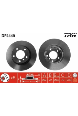 TRW DF4449 | Fren Diski Ön 1 (E81) 06-12118 İ 118 D 118 İ 1 (E87) 04-11118 İ 118 İ 120 İ 118 D 120 D 120 D 1 Cabrio (E88) 07-13118 İ 118 D 1 Coupe (E82) 07-13118 D 118 D 3 (E90) 04-11320 İ 318 İ 318 D 320 İ BMW 1 E81 E87 BMW 3 E90 06-Havalı 292mm