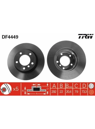 TRW DF4449 | Fren Diski Ön 1 (E81) 06-12118 İ 118 D 118 İ 1 (E87) 04-11118 İ 118 İ 120 İ 118 D 120 D 120 D 1 Cabrio (E88) 07-13118 İ 118 D 1 Coupe (E82) 07-13118 D 118 D 3 (E90) 04-11320 İ 318 İ 318 D 320 İ BMW 1 E81 E87 BMW 3 E90 06-Havalı 292mm