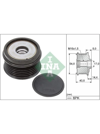 INA 535033410 | Alternatör (6 Kanal) Kasnağı Rulmanlı Doblo Fiorino Idea Linea Palio Punto Albea Astra G Astra H Comb