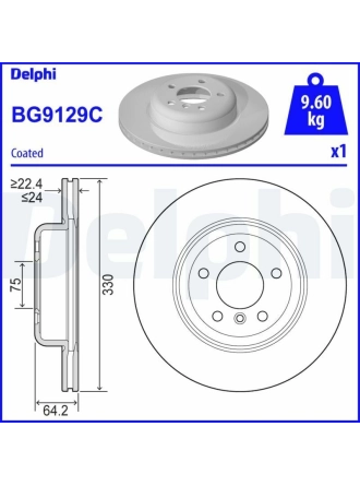 DELPHI BG9129C | Fren Diski Ön 5 (F10) 09-16525 D Xdrive 525 D 520 İ 520 İ 528 İ 530 İ 525 D 525 D Xdrive Activehybrid 523 İ 523 İ 528 İ 520 D 525 D 520 D Xdrive 518 D 518 D 520 D 520 D Xdrive 520 D 520 D Xdrive BMW 5 F10 F11 10-Adet Kutu & Fiyat Tek