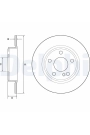 DELPHI BG4555C | Fren Diski Arka Mercedes A Serisi 12-A160 A180 A200 B Serisi B160 B180 B200 A-Serisi (W176) 12-18A 180 (176.042) A 200 (176.043) A 180 CDI / D (176.012) A 180 CDI (176.000) A 200 CDI (176.001) A 160 CDI / D (176.011) A 200 CDI / D (1