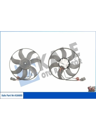 KALE 416600 | Fan Motoru-360 mm 220W (VW Caddy 04-Golf 04-14 Passat 06-15 Audi A3 04-13 Seat Leon 06-13 Skoda Octavia 09-13)
