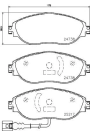 HELLA PAGİD 8DB355021-971 | Fren Balatası Audi, Seat, Skoda, VW A3 (8V1, 8Vk) , A3 Convertible (8V7, 8Ve) , A3 Limousine (8Vs, 8Vm