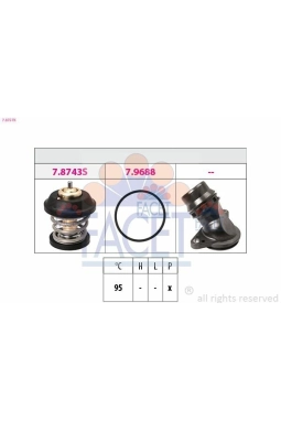 FACET 7.8757K | Termostat A3 A4 A5 Q5 Tt Octavia Superb Golf VI Jetta Passat Tiguan 1.8 2.0 TFSI / TSI Cpmb Cesa Bzb Cdaa Cbfa Ccta Ccza