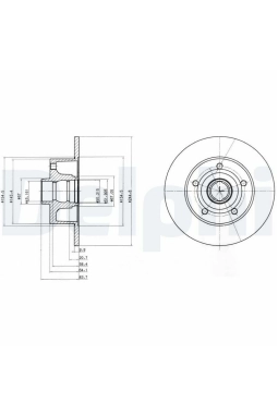 DELPHI BG3030 | Fren Diski Arka Passat B5 96-/ A4 B5 (8D2) 94-011.6 1.8 T 2.8 1.9 TDI 1.9 TDI 1.9 TDI 1.6 2.4 2.8 A4 B5 Avant (8D5) 94-011.6 1.8 1.9 TDI 1.9 TDI 2.4 2.5 TDI 1.9 TDI 1.6 2.4 1.9 Hybrid A4 B6 (8E2) 00-042.4 2.4 A4 95-00 A4 Düz 245mm