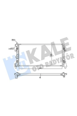 KALE 345835 | Motor Radyatörü (Brazing) Polo Ibiza V Toledo IV Rapid Fabia 1.2 / 1.6 / 1.9 TDI 1.2 / 1,4Tsı 1,2Tfsı 06-16