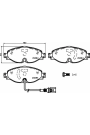 HELLA PAGİD 8DB355020-191 | Fren Balatası Kablolu Audi, Seat, Skoda, VW A3 (85S, 85M) , A3 (8V1, 8Vk) , A3 Convertible (8V7, 8Ve) , A3 Limo