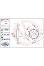 BREMBO 09.8137.2X | Fren Diski Ön Büyük Hava Kanallı Clio V 1.3 H5h 1.5 K9k Scenic I 1.6 K9k Kaplamalı Delikli 1 Adet Fiyat