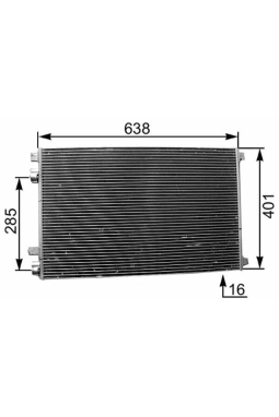 MAHLE AC360001S | Klima Radyatörü (Renault: Megane II Scenic II Grand Scenic II 1.5 DCI 1.9Dcı 1.6 1.4 03 -) 8Fc351301-564