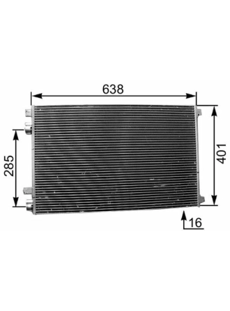MAHLE AC360001S | Klima Radyatörü (Renault: Megane II Scenic II Grand Scenic II 1.5 DCI 1.9Dcı 1.6 1.4 03 -) 8Fc351301-564