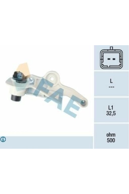 FAE 79119 | Krank Mili Sensörü P106 Ym Saxo P206 C3 P306 Xsara 1.4 8V / 1.6 8V Otomatik Sanz, C3 C3 II C4 P206 P307tu5jp4 (1.6 16V) 02-P301 C Elysee Ec5 At8 Otomatik Sanz