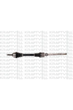 KRAFTVOLL 01010055 | Aks Ön Sağ Komple 206 Dıs Freze 21 Ic Freze 22 Boy 886mm Tu3jp Et3j4 1.4 8V / 1.6 8V Tu5jp 16V Abssız 98- -