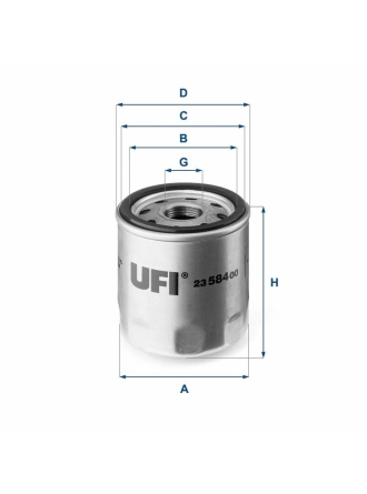 UFI 23.584.00 | Yağ Filtresi (Metal) Boxer III Jumper III 22Dt Puma C81 110Bg C96 130Bg C110 150Bg Euro5 Transit V347 Custom V363 2.2 TDCI 155Ps 11 /-Land Rover Defender 2.2Td4 11 -