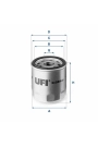 UFI 23.584.00 | Yağ Filtresi (Metal) Boxer III Jumper III 22Dt Puma C81 110Bg C96 130Bg C110 150Bg Euro5 Transit V347 Custom V363 2.2 TDCI 155Ps 11 /-Land Rover Defender 2.2Td4 11 -