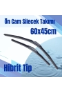 Silbak Ön Cam Silecek Takımı Hibrit Tip 60X45CM